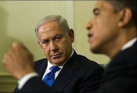 Obama con el premier israelí, Netanyahu. 