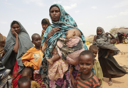 Una mujer somalí en el campo de refugiados de Dadaab.