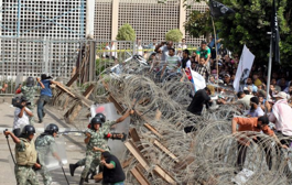 Enfrentamientos en El Cairo.