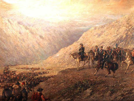 ''El paso de los Andes (por San Martín)'', de Augusto Ballerini.