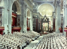 La apertura del Concilio en 1962.