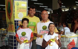 Jefferson y Geralda, voluntarios en Campina Grande. 