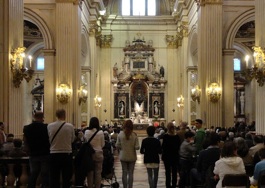 La celebración en la Basílica de la Ghiara.