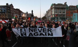 Una manifestación pro-choice en Irlanda.