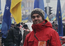 Alex Sigov en la plaza del Maidan.