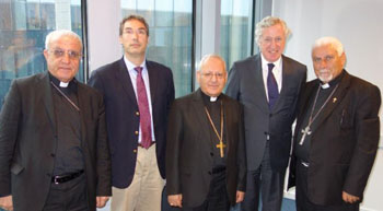 Los asistentes a la reunión en Bruselas.