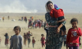 Refugiados que huyen de Iraq.