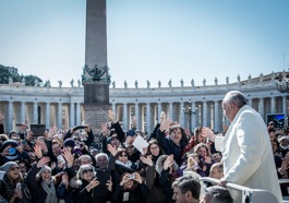 El Papa Francisco durante la audiencia del 7 de marzo.