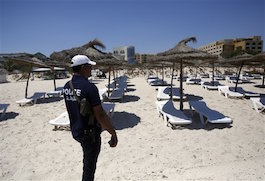 La playa de Sousse, en Túnez.