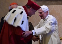Joseph Ratzinger recibe el doctorado ''honoris causa''.