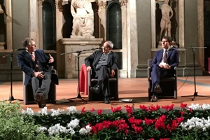 Joseph Weiler, Julián Carrón y el alcalde Dario Nardella.