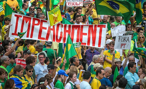 Manifestaciones en las calles de Brasil.