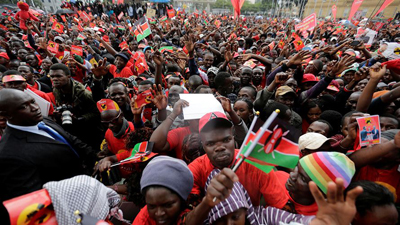 Manifestaciones en Nairobi.
