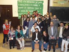 Cleuza, Marcos, Julian y la comunidad de La Plata